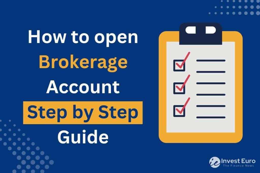  A form with and text How to open Brokerage Account Step by Step Guide with blue background 