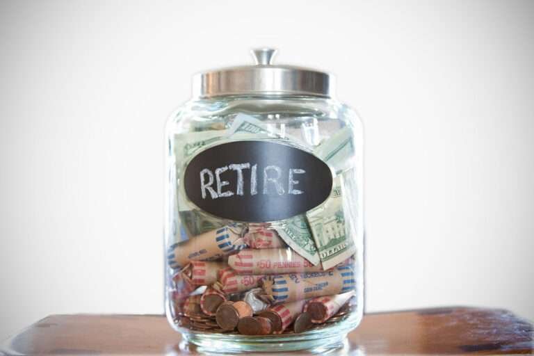 money in the jar on which retire written